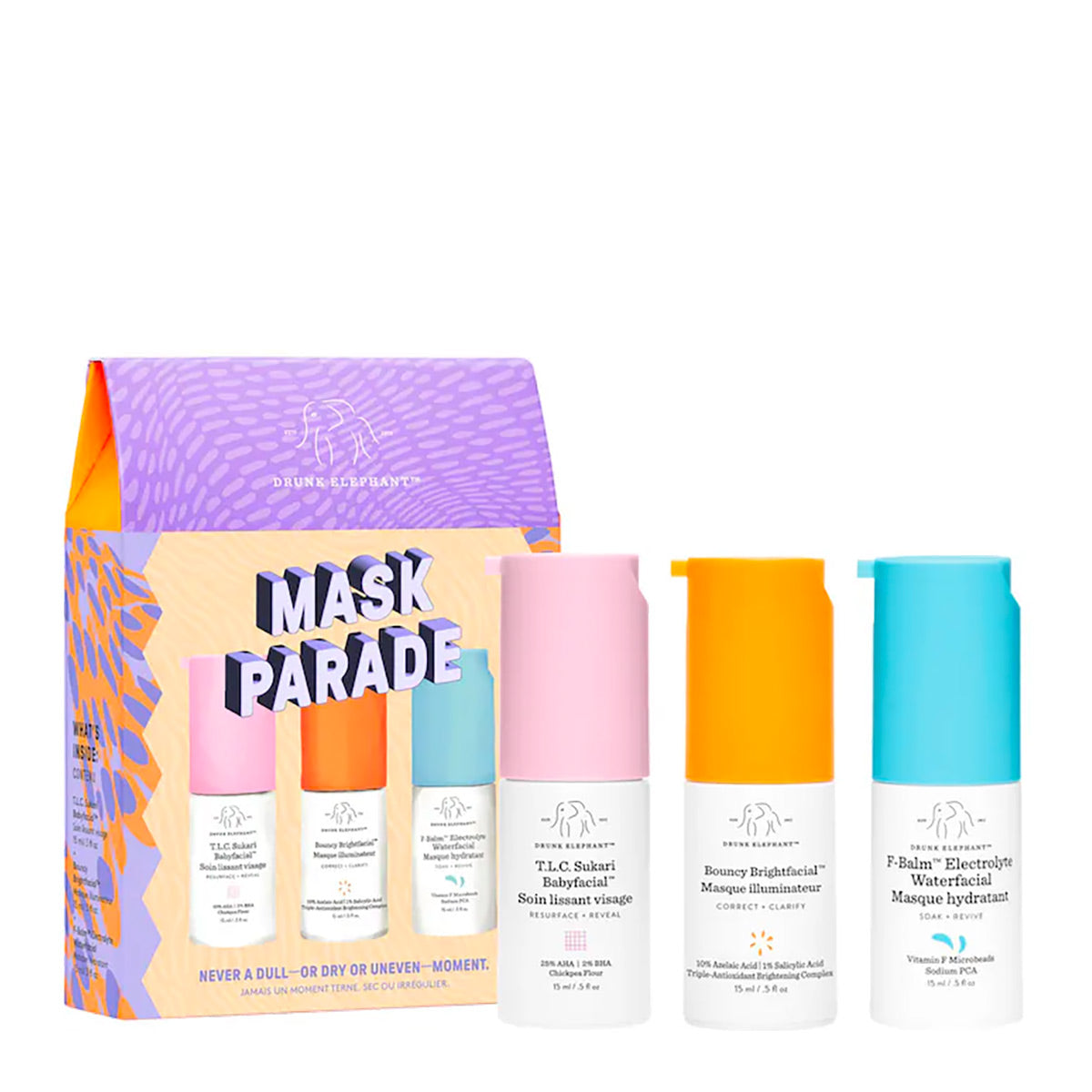 Drunk Elephant Mask Parade Set