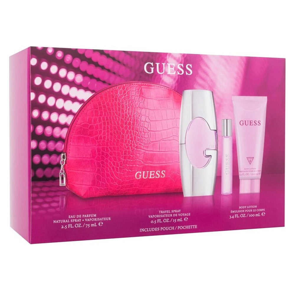 Guess Ladies Pink Spray Gift Set