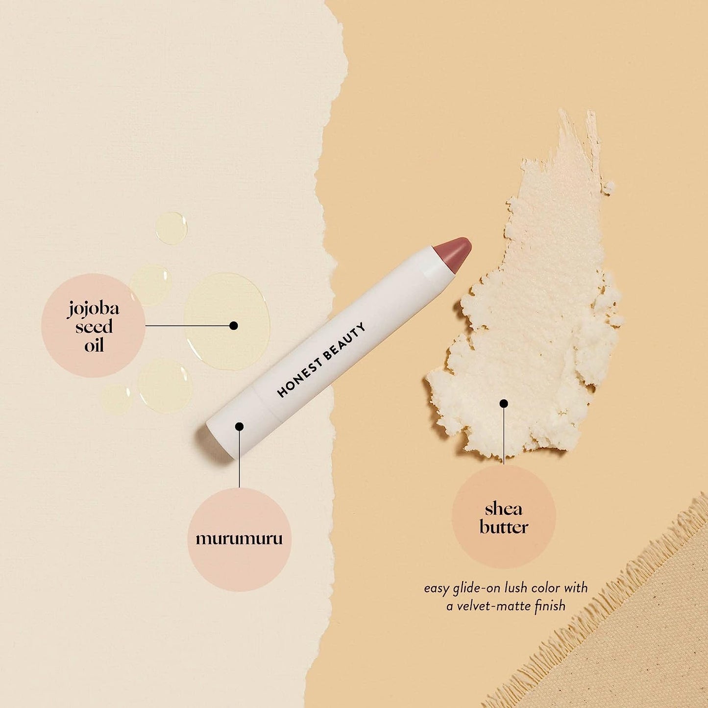 Honest Beauty Lip Crayon Demi-Matte | Fig