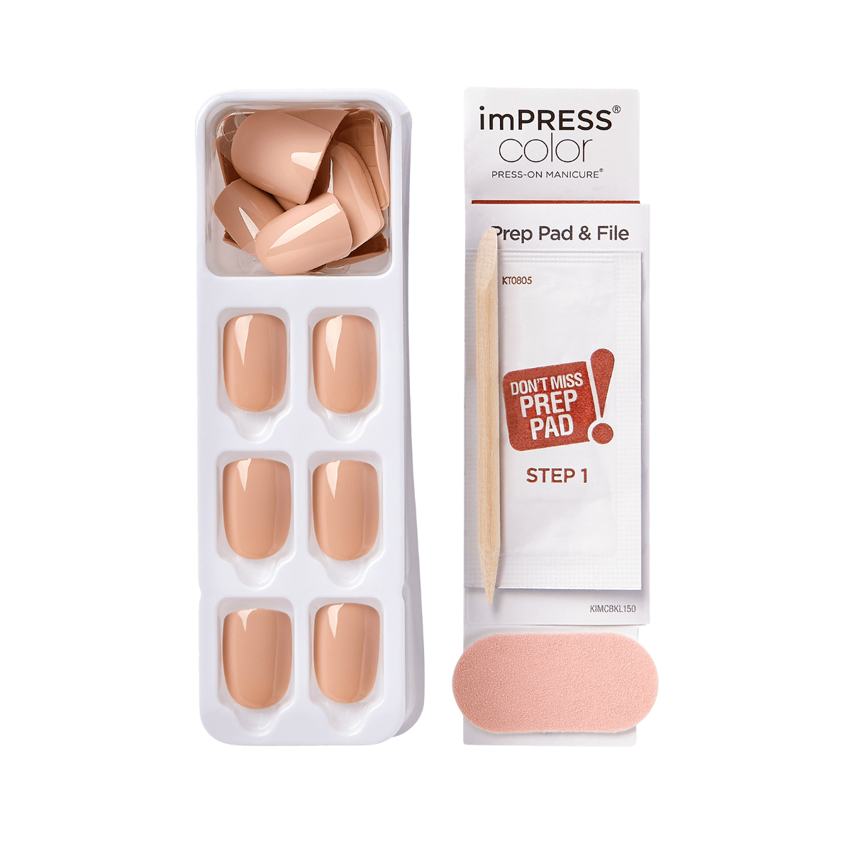 Kiss imPRESS Color Press-On Manicure | Latte