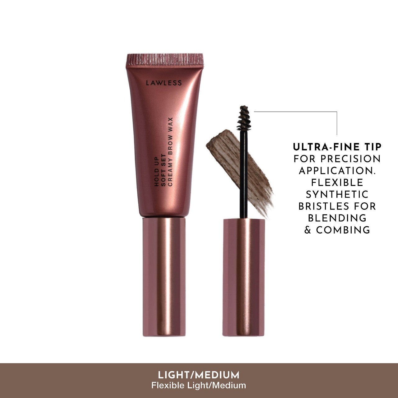 Lawless Hold Up Soft Set Creamy Brow Wax | Light / Medium