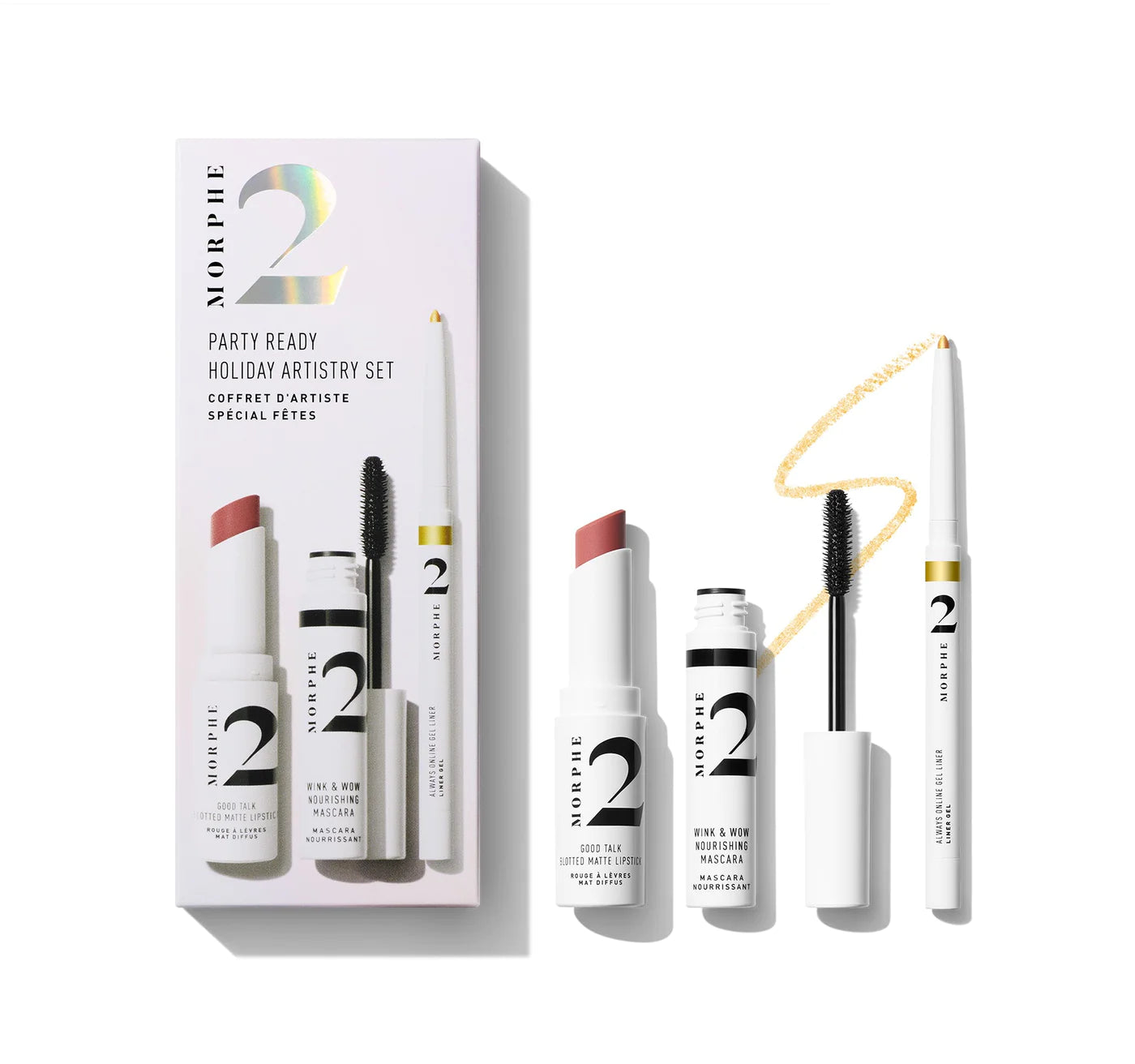 Morphe 2 Party ready Holiday Artistry Set | Natural Charmer