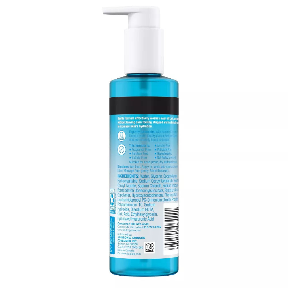 Neutrogena Hydro Boost Hydrating Gel Cleanser Fragrance Free 230 ml