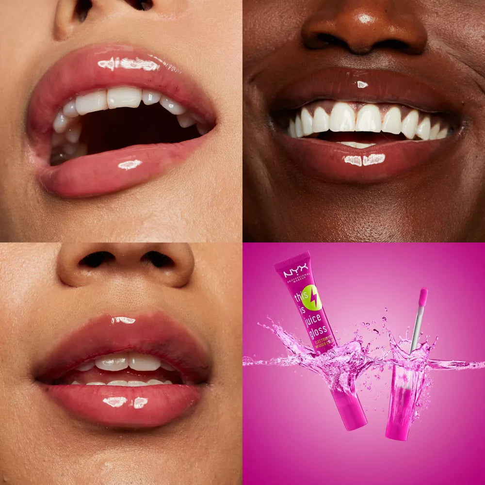 NYX This Is Juice Gloss Electrolyte Infused Color | Strawberry Flex