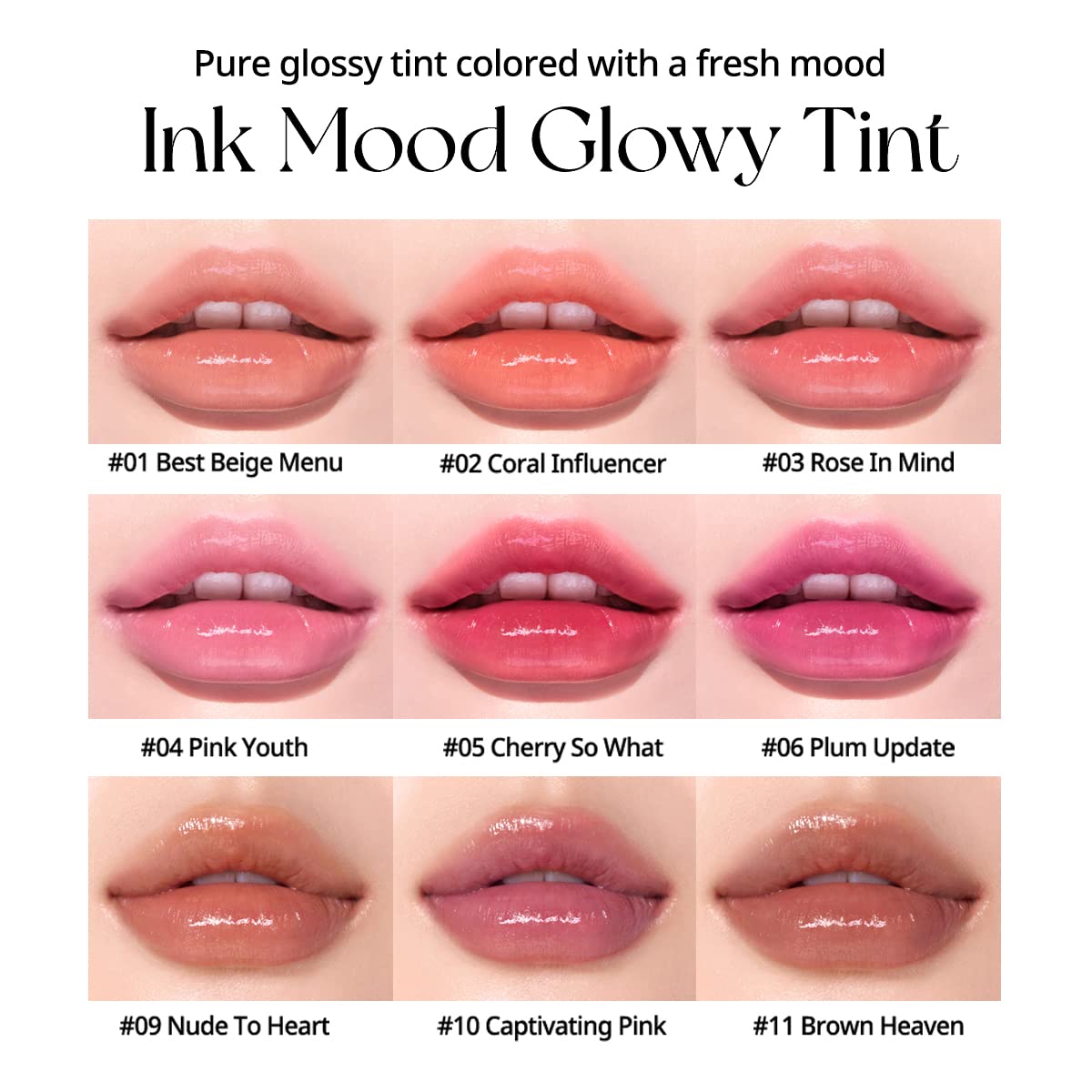 Peripera Ink Mood Glowy Tint | 01 Best Beige Menu