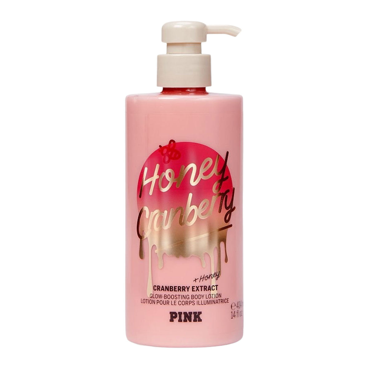 Victoria's Secret Pink Honey Cranberry Extract + Honey Glow Boosting Body Lotion 414 ml