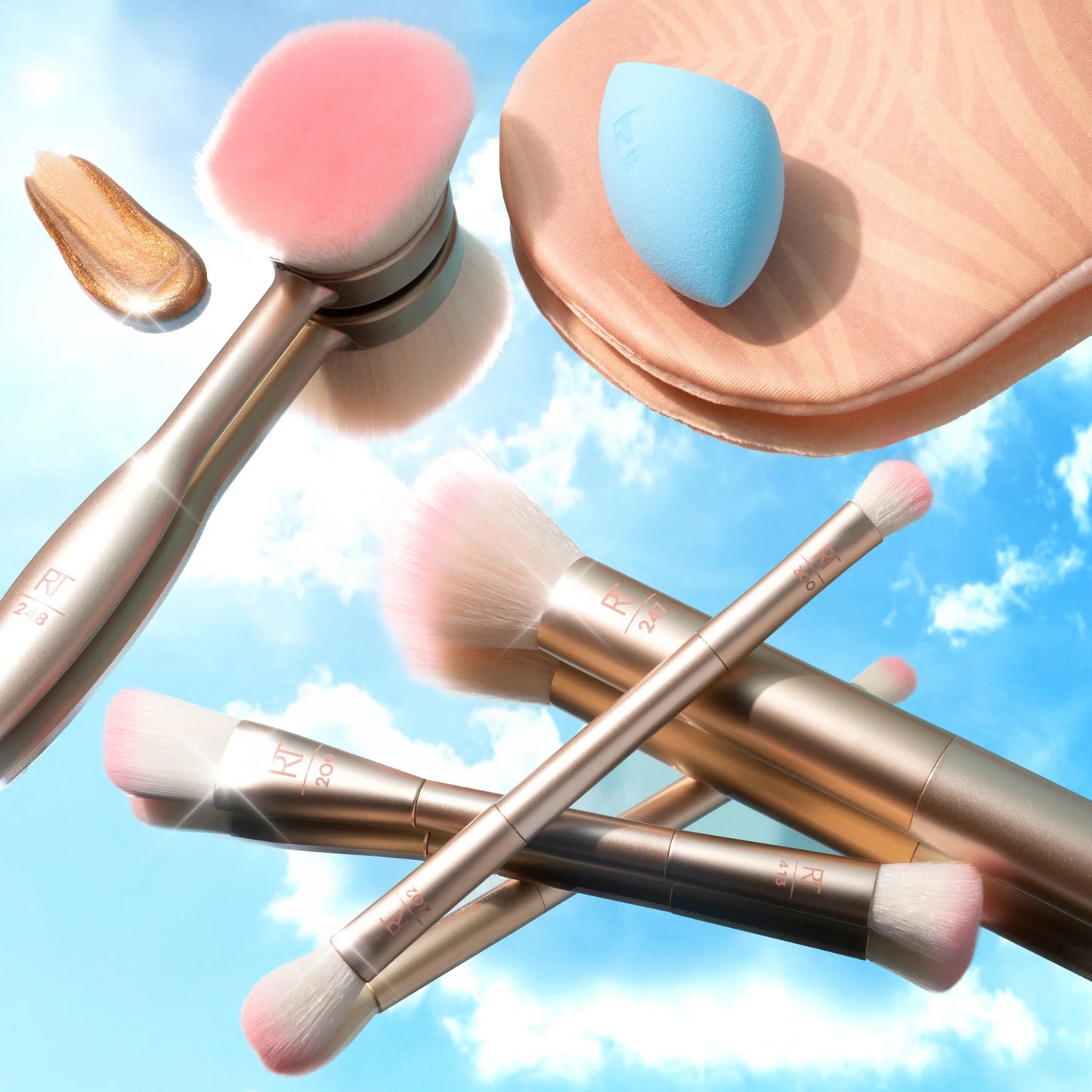 Real Techniques Endless Summer Makeup + Sunless Tanning Brush Set