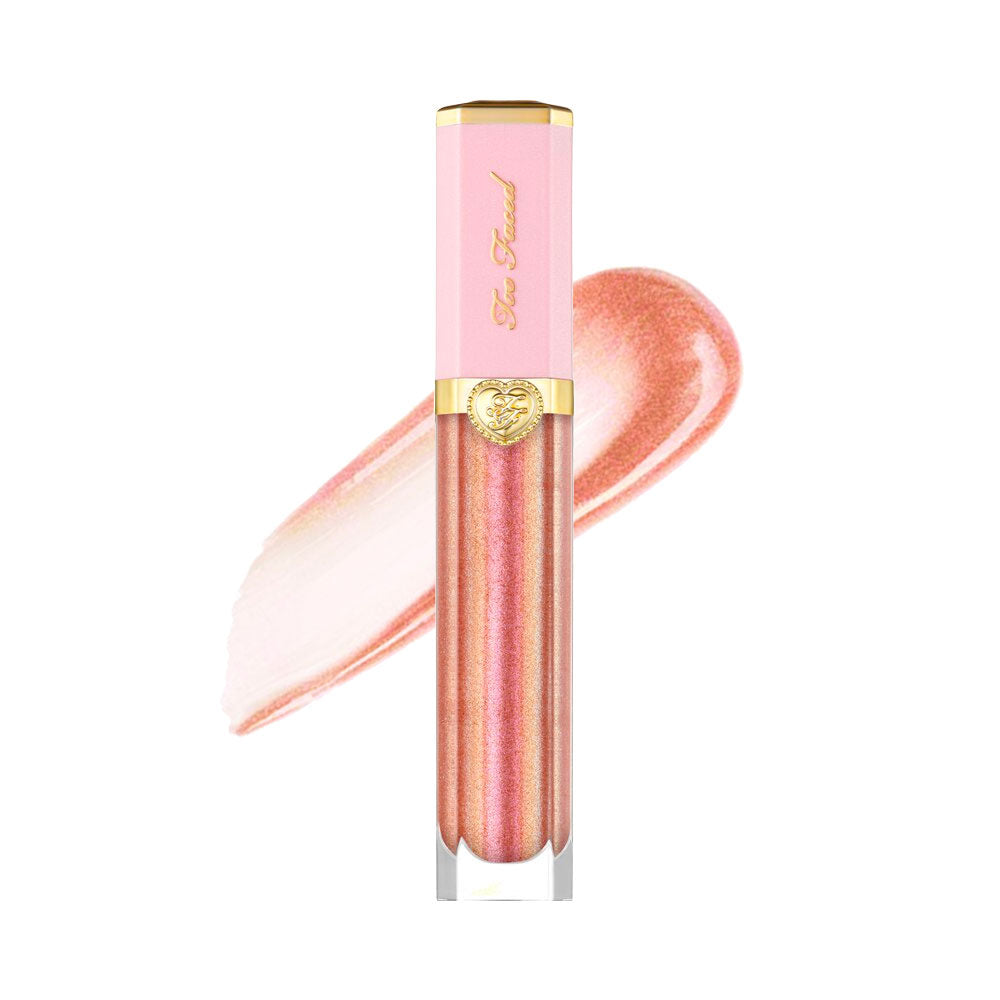 Too Faced Rich & Dazzling High Shine Sparkling Lip Gloss | Sunset Crush