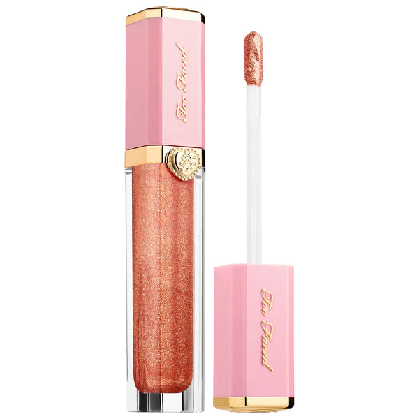 Too Faced Rich & Dazzling High Shine Sparkling Lip Gloss | Sunset Crush