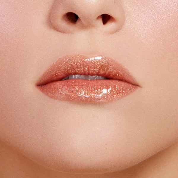 Too Faced Rich & Dazzling High Shine Sparkling Lip Gloss | Sunset Crush