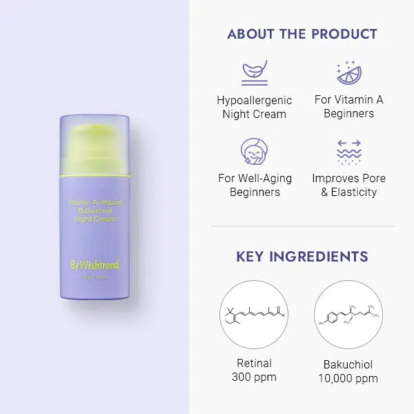 By Wishtrend Vitamin A-mazing Bakuchiol Night Cream 30 g