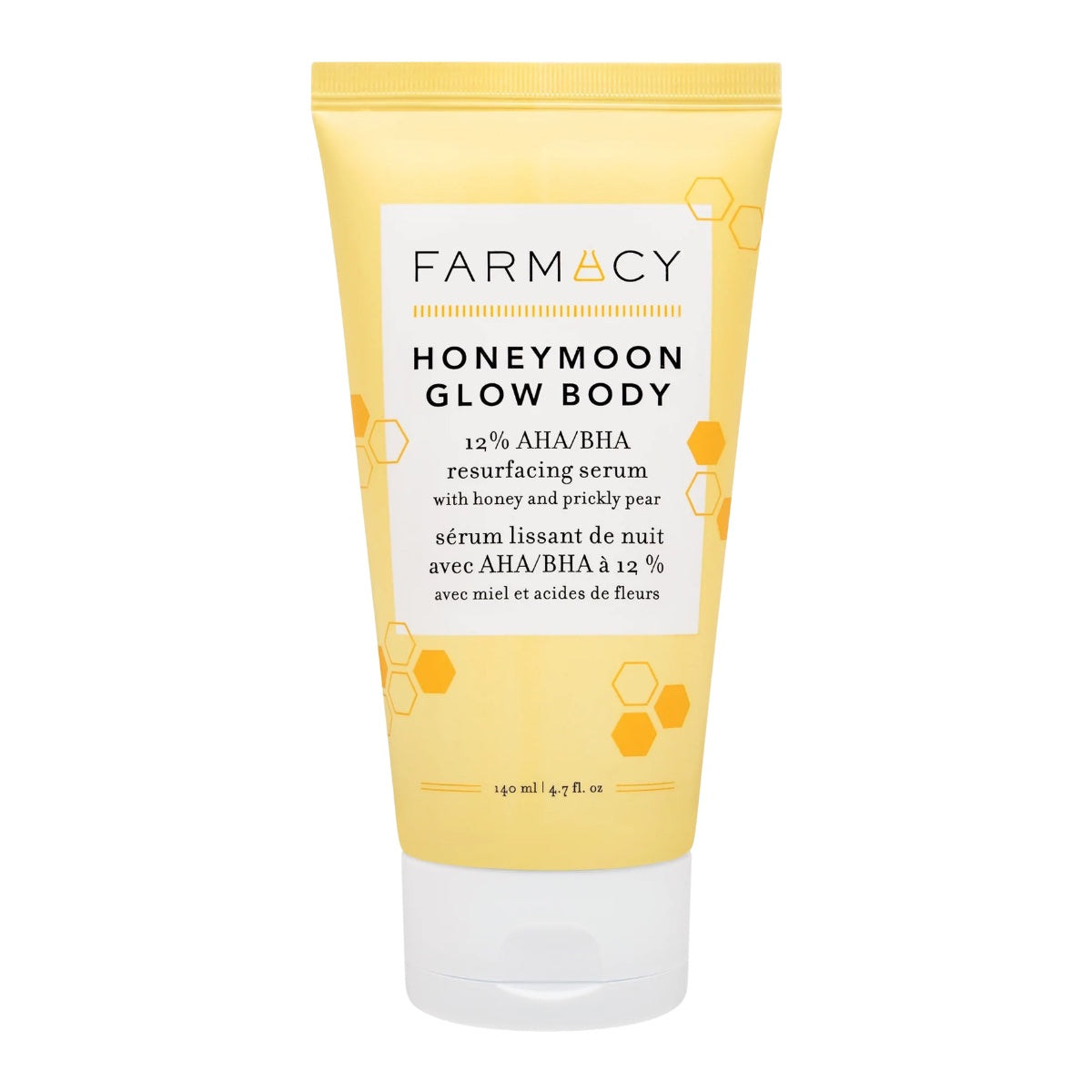 Farmacy Honeymoon Glow Body 12% AHA/BHA Bump-Smoothing Night Serum 140 ml