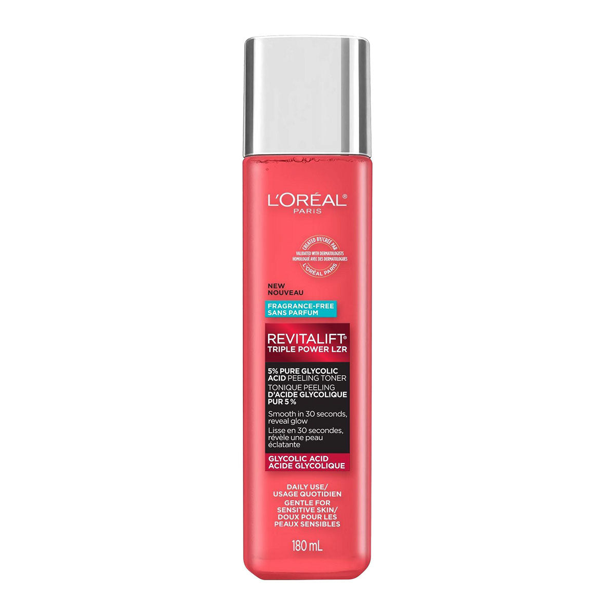 L'Oréal Revitalift 5% Pure Glycolic Acid Peeling Toner 180 ml