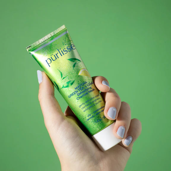 Purlisse Matcha Green Tea + Lemon Detoxifying Charcoal Mask 50 g