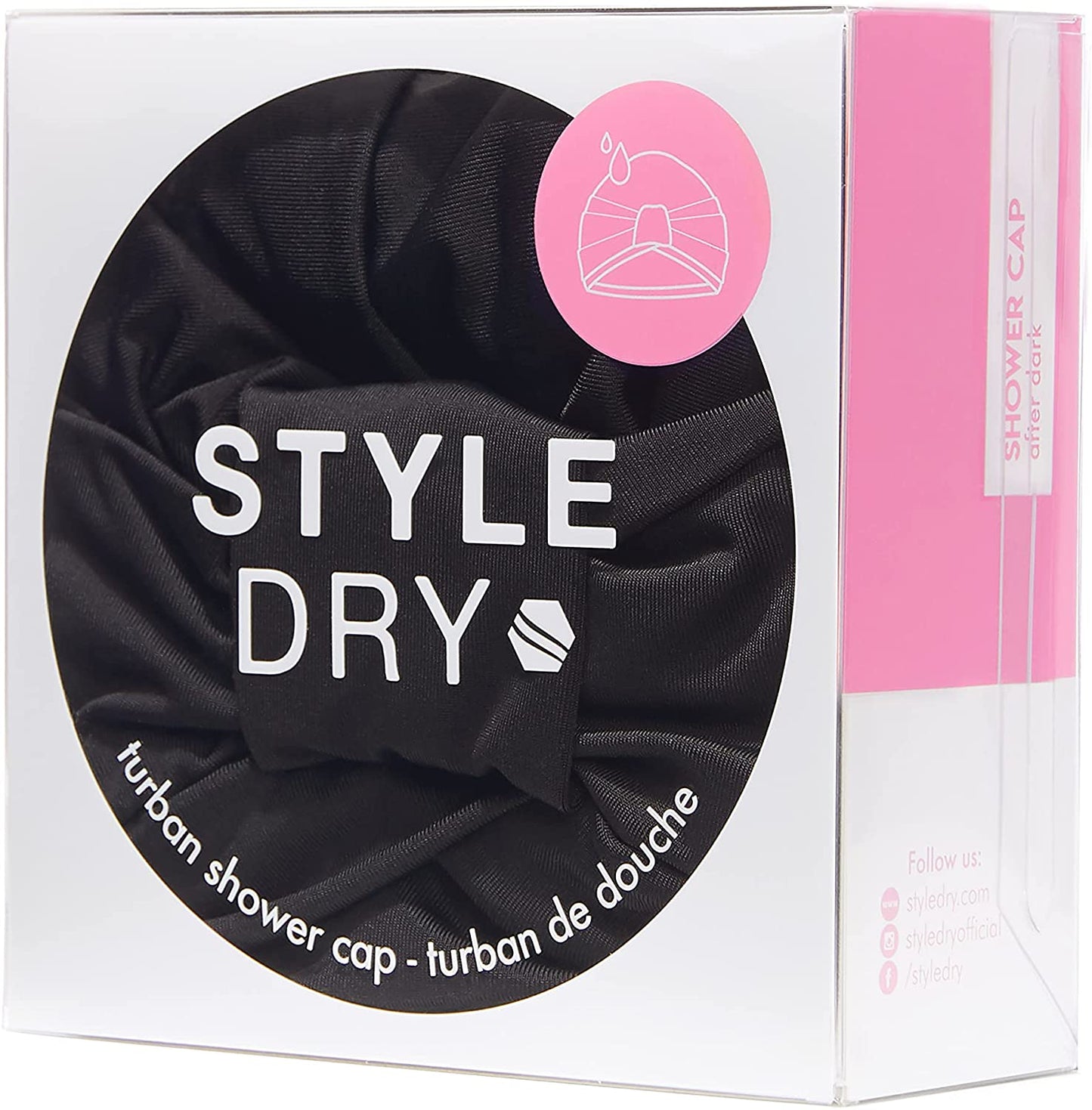 Styledry Turban Shower Cap | Black
