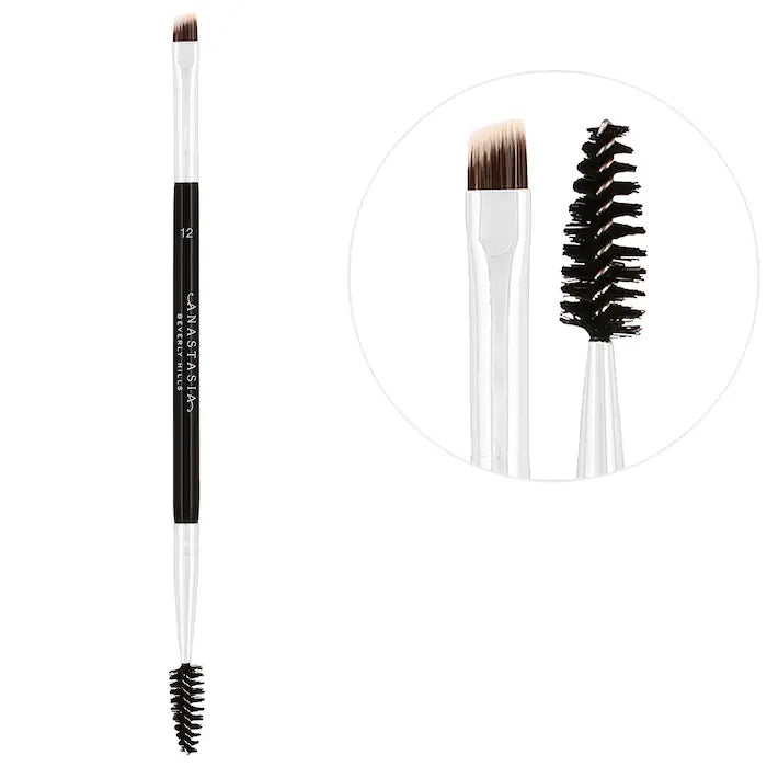 Anastasia Beverly Hills Dual Ended Firm Angled Eyebrow Brush #12