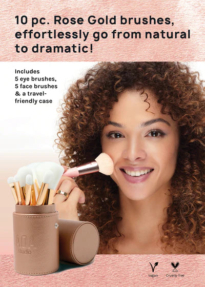 AOA Paw Paw Rose Gold Brush Set