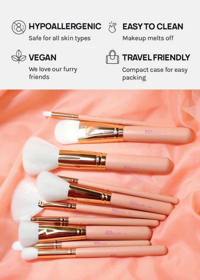 AOA Paw Paw Rose Gold Brush Set