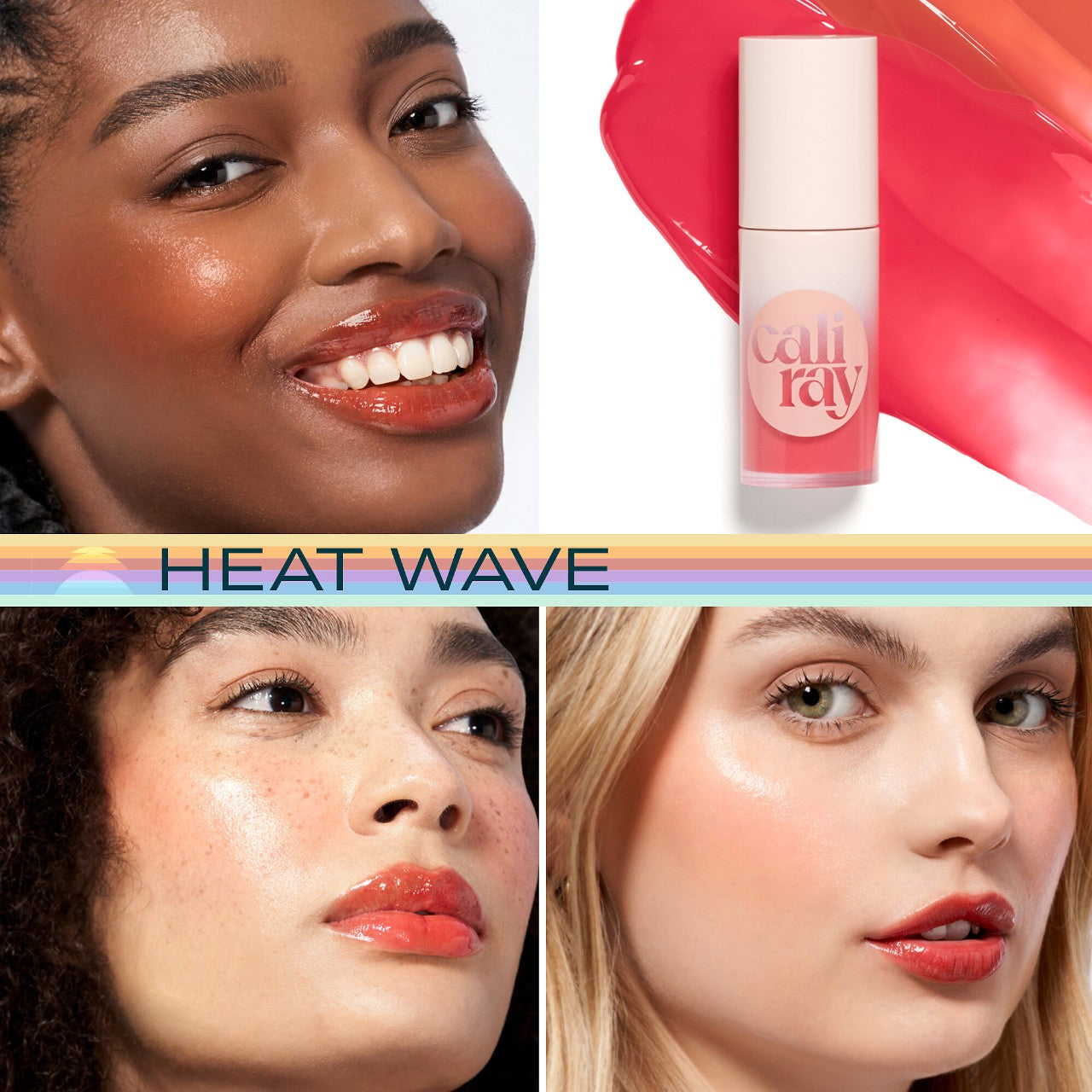 Caliray Socal Superbloom Lip + Cheek Tint Soft Stain Blush | Heat Wave