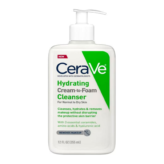 CeraVe Hydrating Cream-to-Foam Cleanser 12 oz