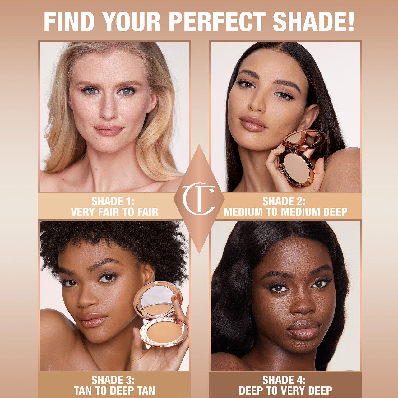 Charlotte Tilbury Airbrush Flawless Finish Setting Powder | 2 Medium