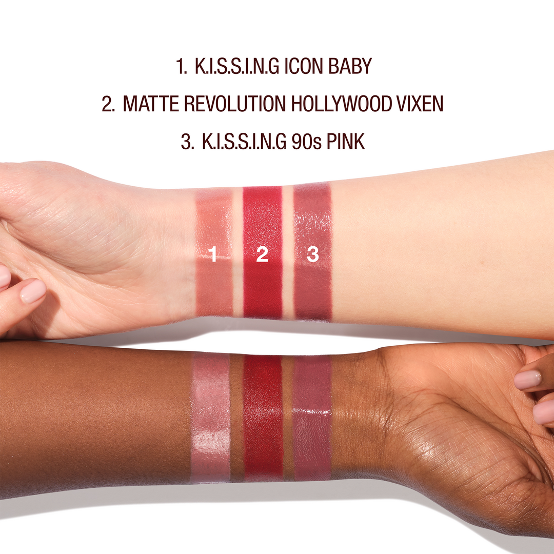 Charlotte Tilbury Iconic Hollywood Mini Lip Trio Kit