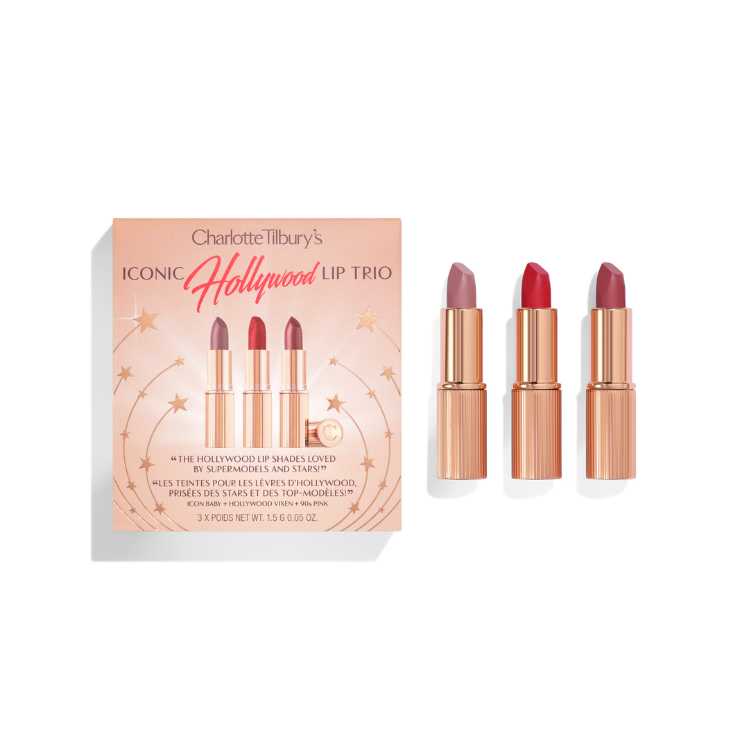 Charlotte Tilbury Iconic Hollywood Mini Lip Trio Kit