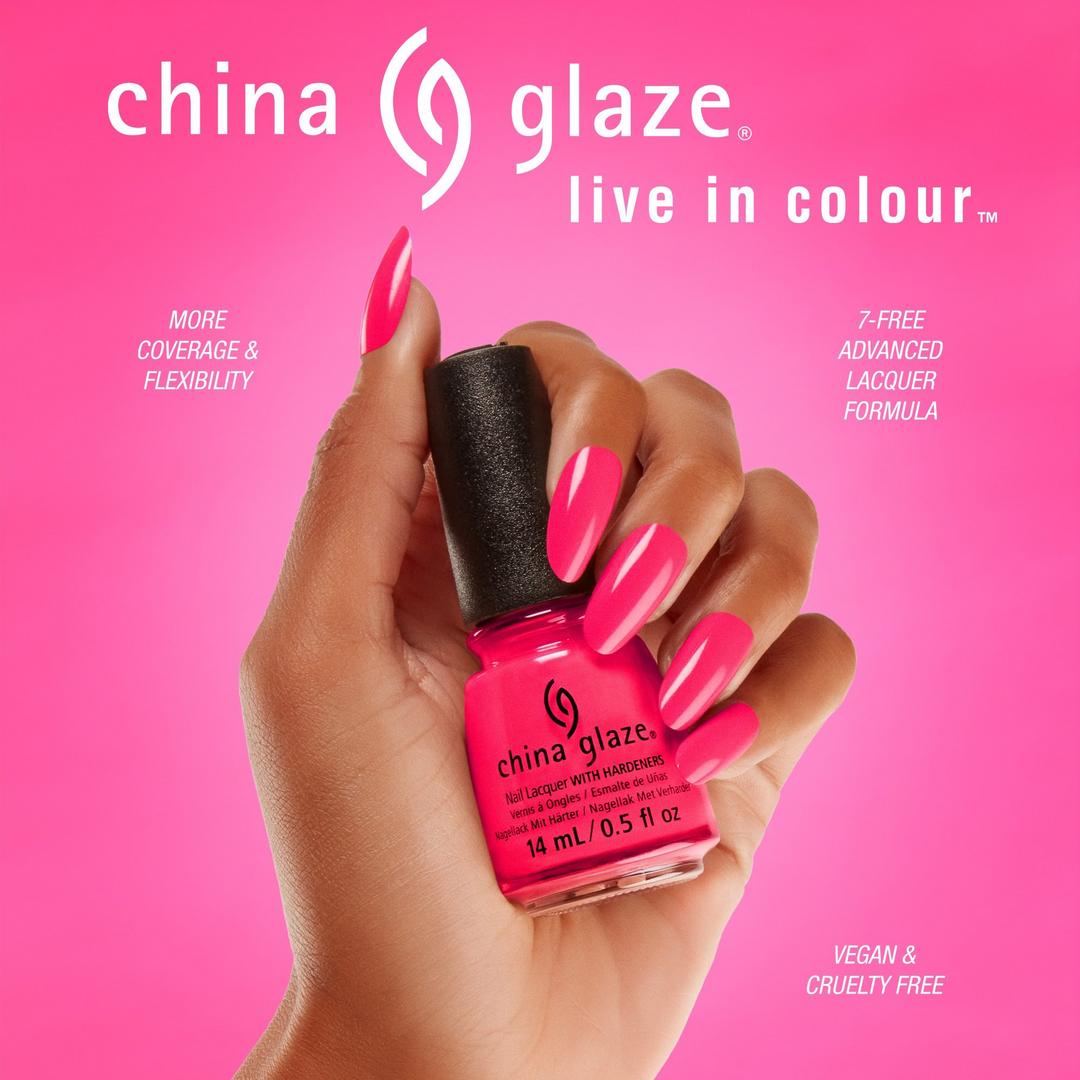 China Glaze Nail Lacquer with Hardeners | Rose Among Thorns