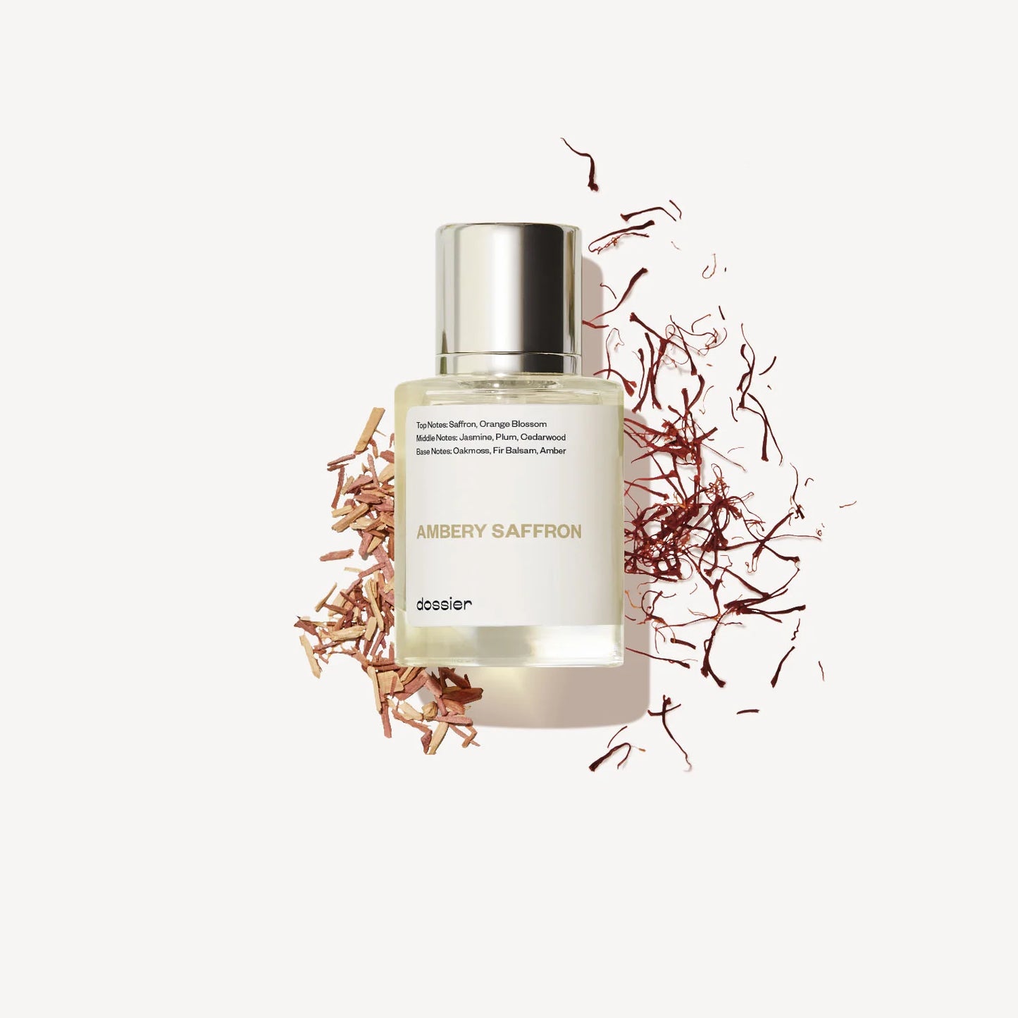 Dossier Ambery Saffron Eau de Parfum Inspired by MFK's Baccarat Rouge 540 50 ml