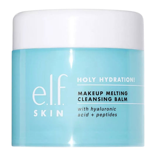 e.l.f. Holy Hydration! Makeup Melting Cleansing Balm with Hyaluronic Acid, Ceramides + Peptides 2 oz
