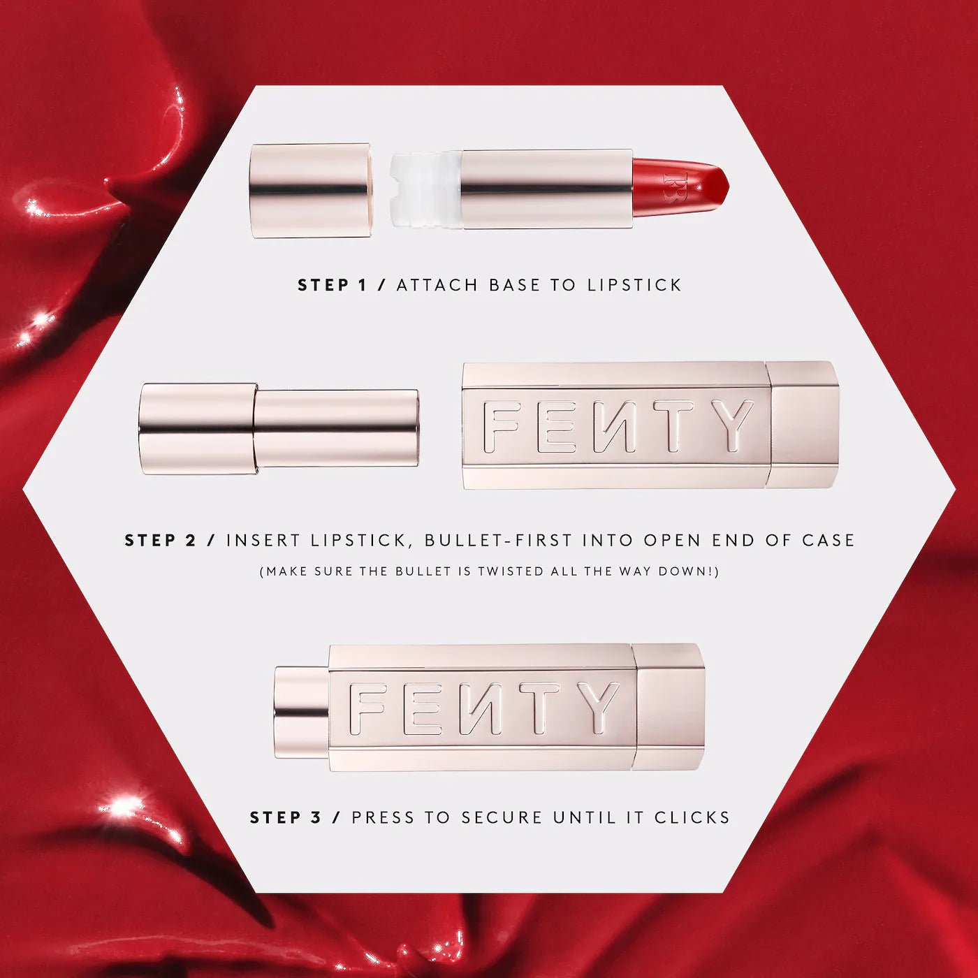 Fenty Beauty Fenty Icon The Case Semi-Matte Refillable Lipstick (Solo Case)