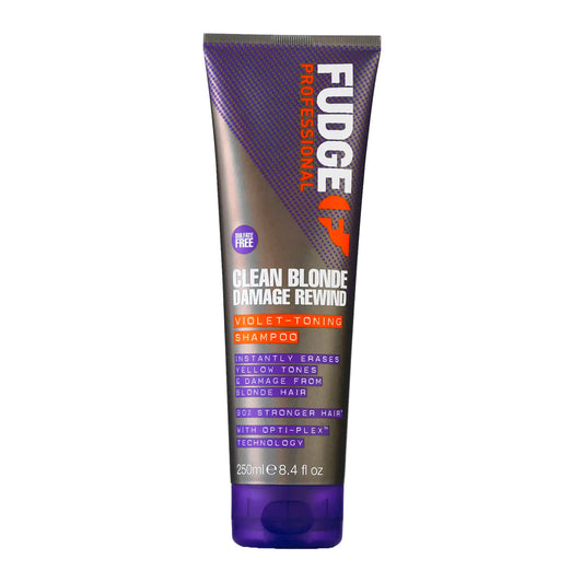 Fudge Professional Clean Blonde Damage Rewind Violet Toning Shampoo 250 ml