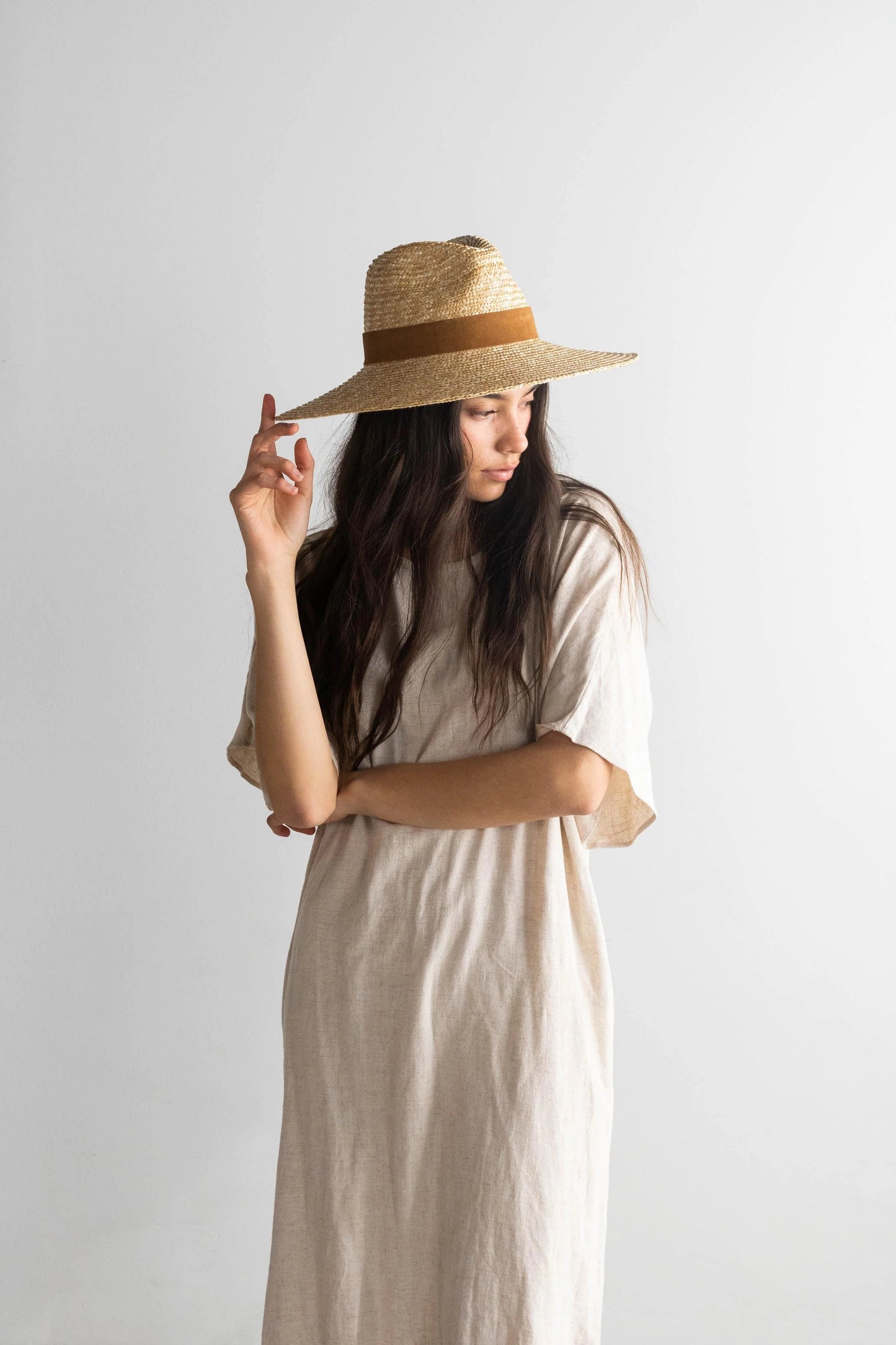 Gigi Pip Isla Straw Fedora Hat One Size