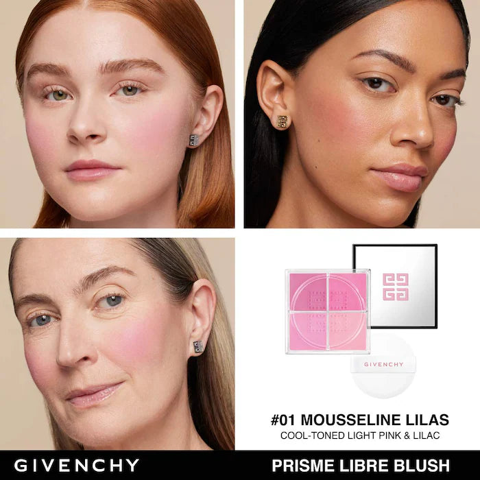 Givenchy Prisme Libre Loose Powder Blush 12H Radiance | 01 Mousseline Lilas