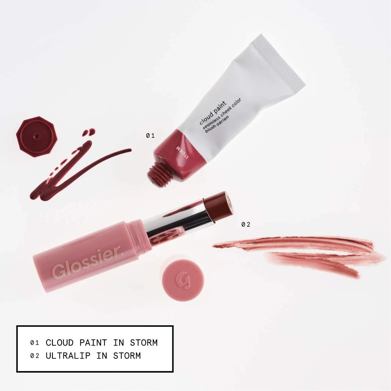 Glossier Storm Lip + Cheek Duo