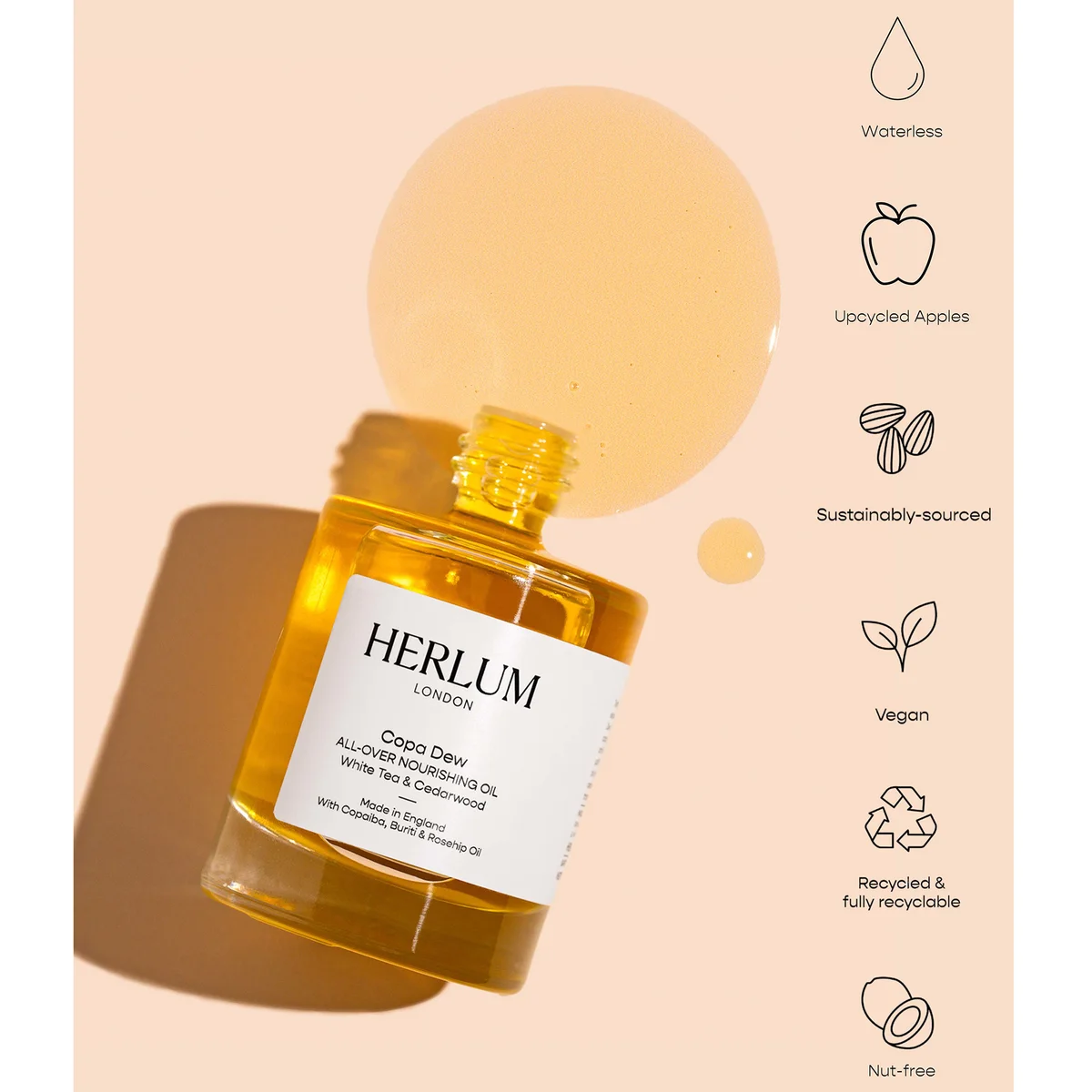 Herlum Copa Dew All Over Nourishing Oil 50 ml (Sin caja)