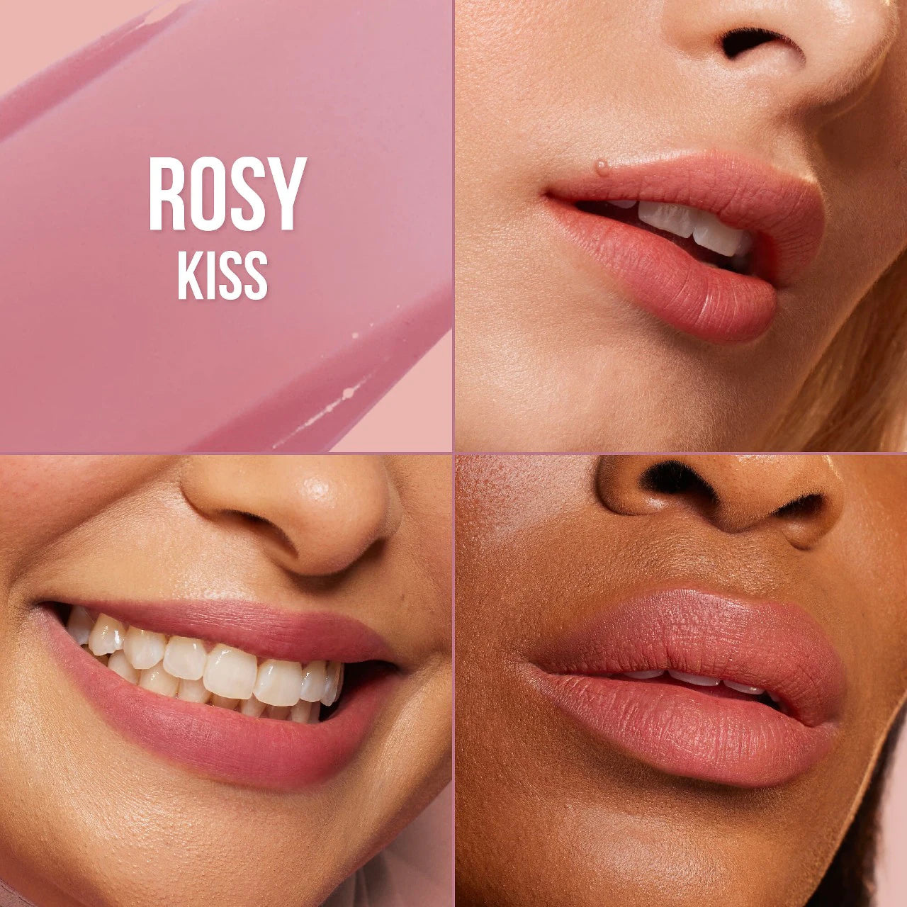 Huda Beauty Lip Blush Cream Lip & Cheek Stain | Rosy Kiss