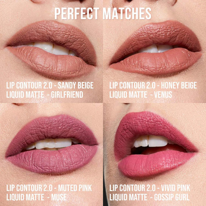 Huda Beauty Lip Contour 2.0 Automatic Matte Lip Pencil | Muted Pink