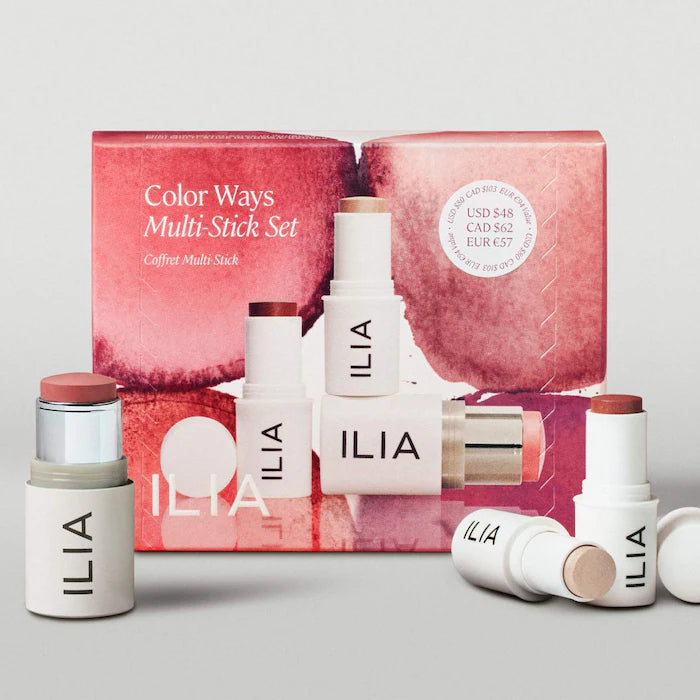 ILIA Color Ways Multi-Stick Cream Blush + Highlighter Set