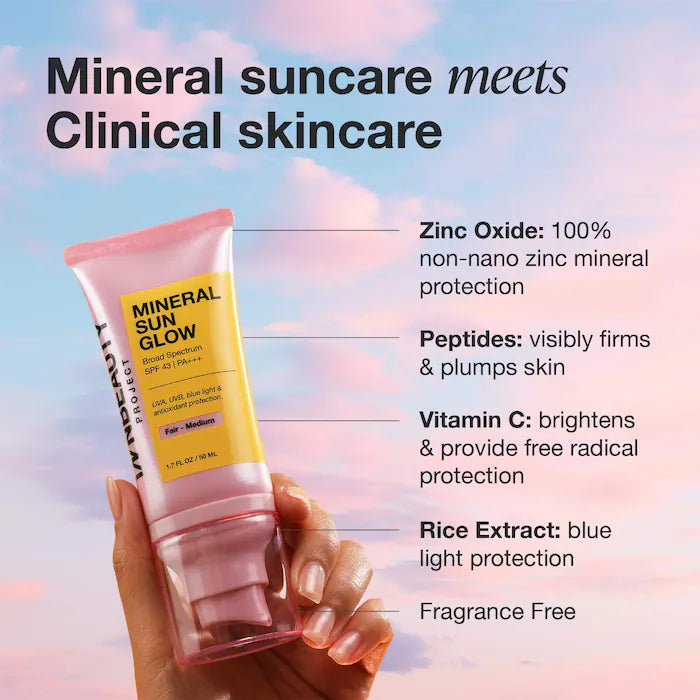 iNNBEAUTY PROJECT Mineral Sun Glow SPF 43 PA+++ 1.7 oz / 50 ml | Fair / Medium