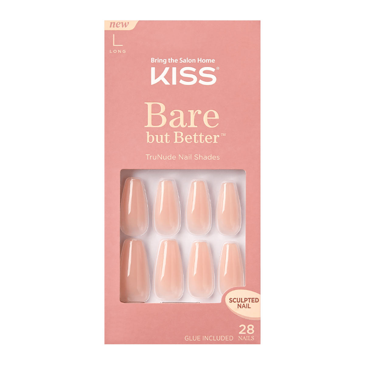 Kiss Bare But Better TruNude Nail Shades | Nude Drama