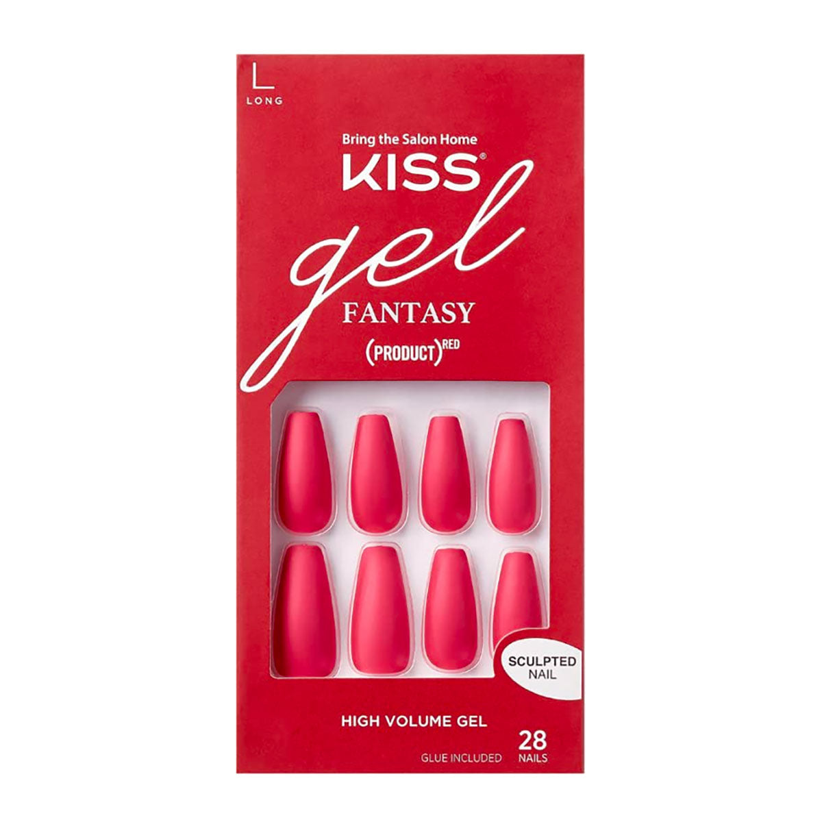 Kiss Gel Fantasy Sculpted Nails (PRODUCT)RED | Love
