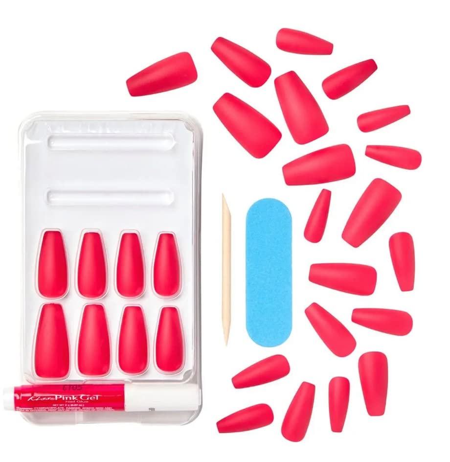 Kiss Gel Fantasy Sculpted Nails (PRODUCT)RED | Love