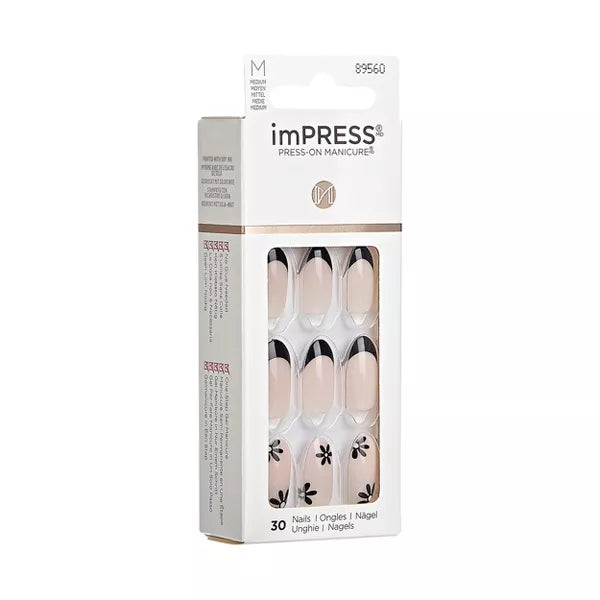 Kiss imPRESS Press-On Manicure | Brave Hearts (Almond)
