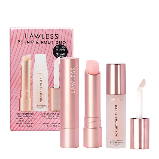 Lawless Plump & Pout Lip Balm and Lip Gloss Set