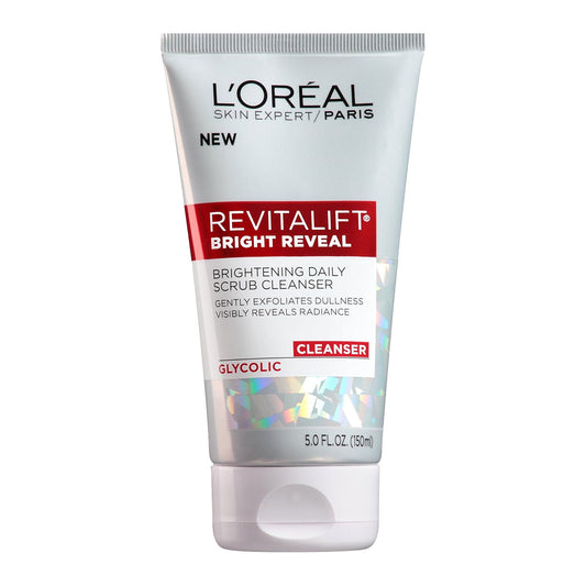 L'Oréal Revitalift Bright Reveal Scrub Cleanser Glycolic 5.0 oz / 150 ml