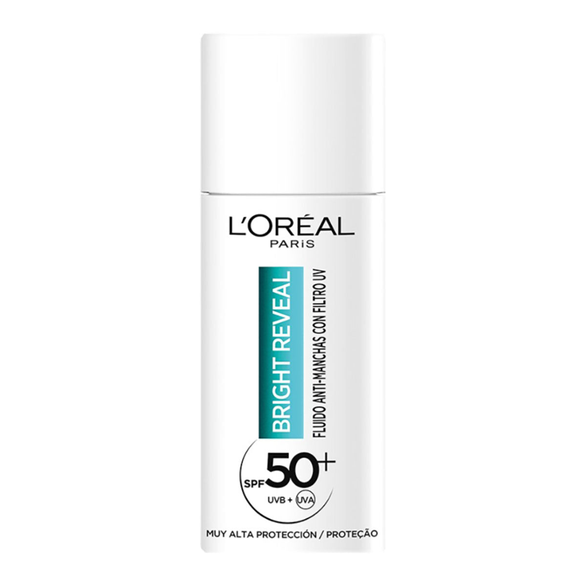 L'Oréal Bright Reveal Fluido Anti-Manchas con Filtro UV SPF 50+ Niacinamida + LHA 50 ml / 1.7 oz