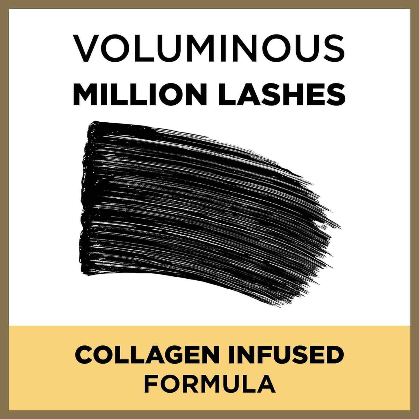 L'Oréal Voluminous Million Lashes Waterproof Mascara | 630 Blackest Black