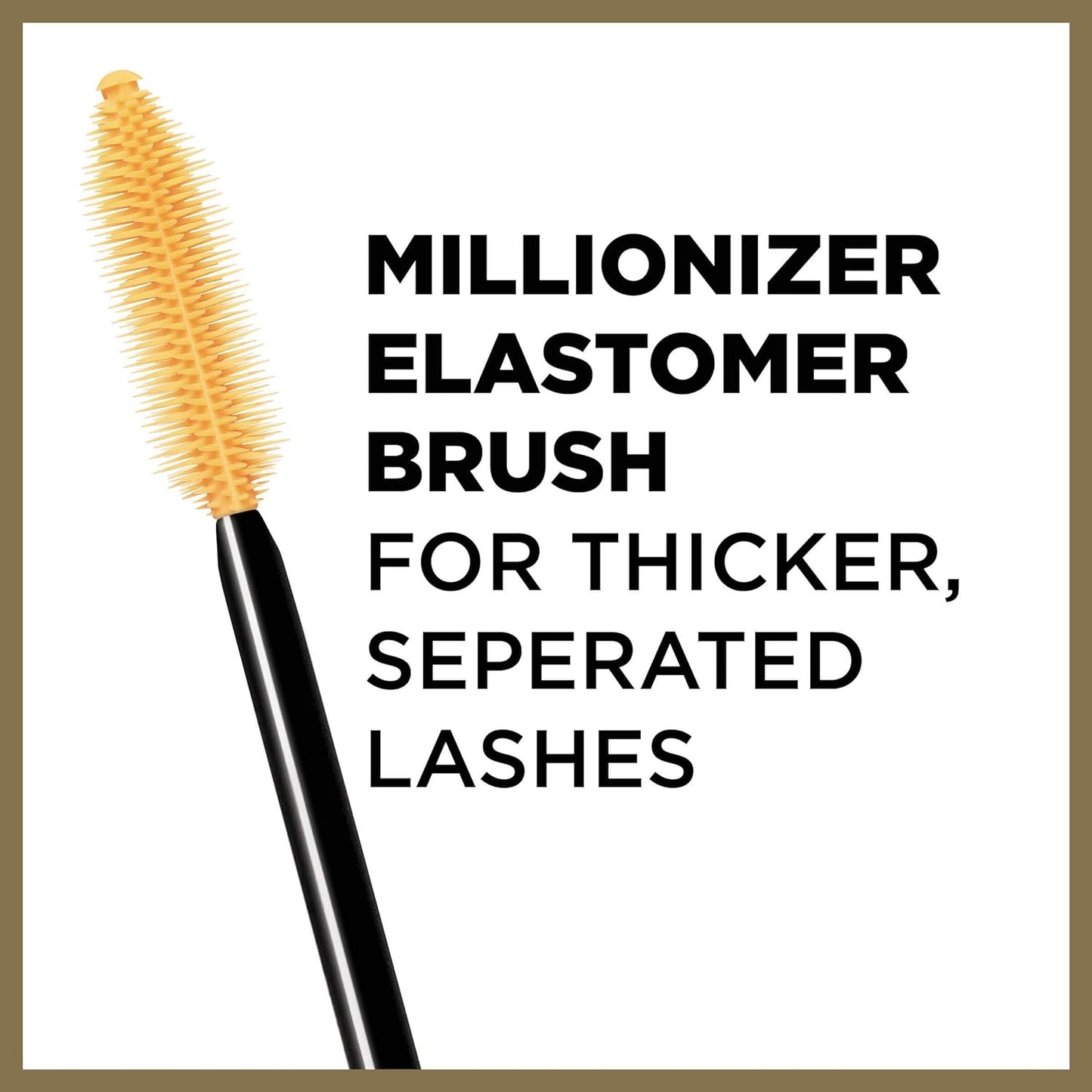 L'Oréal Voluminous Million Lashes Waterproof Mascara | 630 Blackest Black