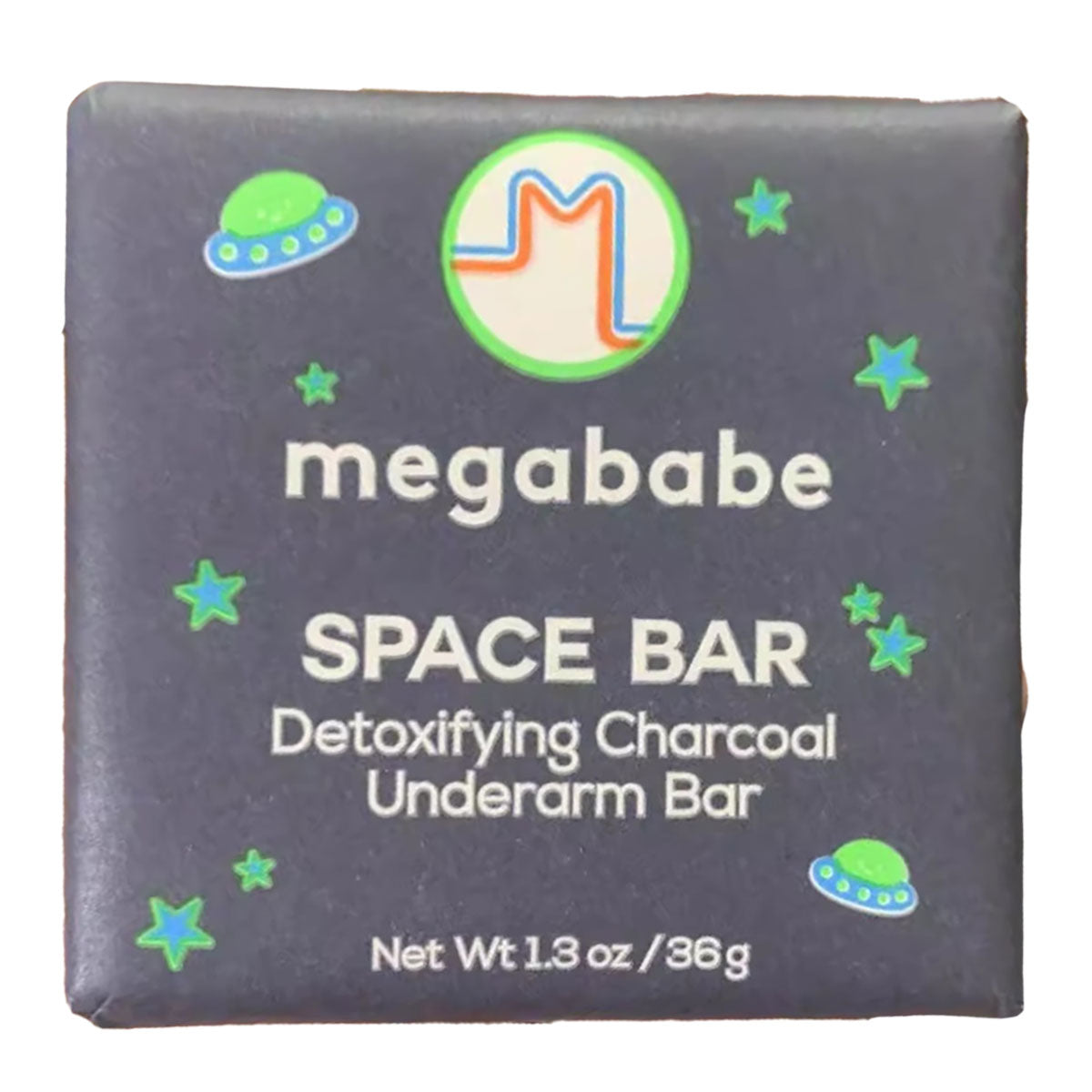 Megababe Space Bar Detoxifying Charcoal Underarm Bar Mini 1.3 oz / 36 g